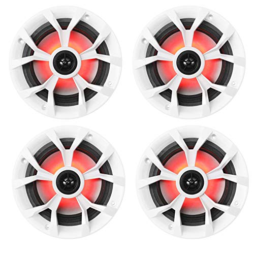 Rockville 6.5" 700W Marine Speakers with LED