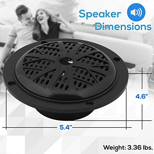 Pyle 100W Waterproof 4" Dual Cone Speakers