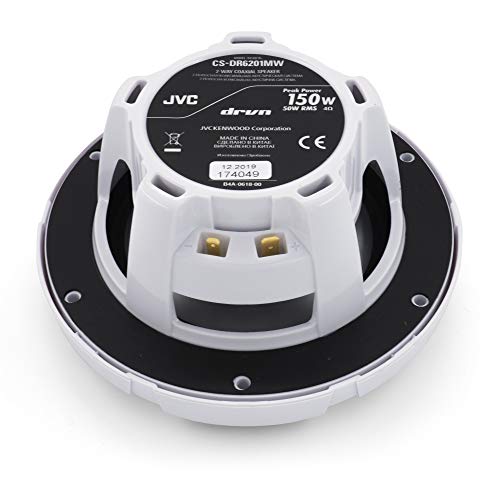 JVC 6.5" 2-Way Coaxial Speakers - White