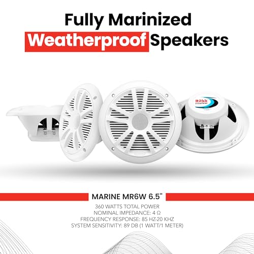 Boss Audio 6.5" 180W Dual Cone Marine Speakers