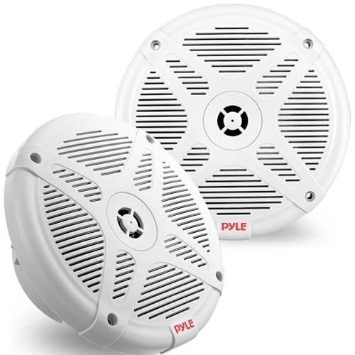 Pyle 6.5" Waterproof Marine Speakers - White Pair