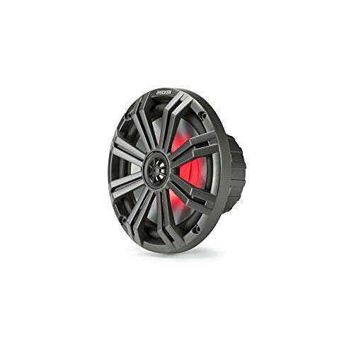Kicker KM8 8" Marine Coaxial Speakers with LED