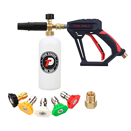 Pressure Washer Gun with Foam Cannon & Nozzles