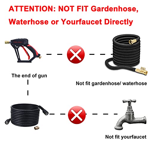 Pressure Washer Gun with Foam Cannon & Nozzles