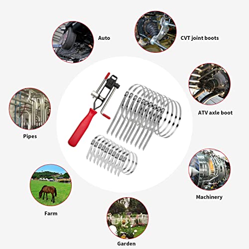CV Joint Boot Clamp Pliers with 20 Clamps