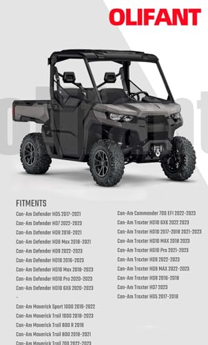 2pcs Air Filter for Can-Am Defender Traxter HD5 HD8 HD7 HD9 HD10 Maverick Sport 1000 Maverick Trail 1000 700 800 800R Commander 700 715900394 Olifant