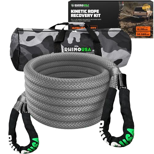 Rhino USA Heavy Duty Kinetic Tow Rope