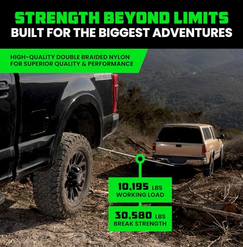 Rhino USA Heavy Duty Kinetic Tow Rope