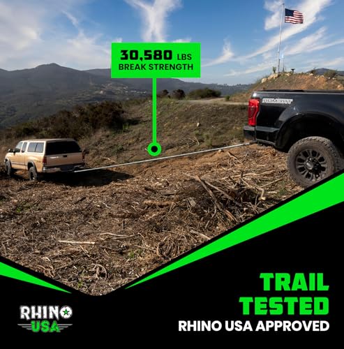Rhino USA Heavy Duty Kinetic Tow Rope