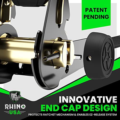 Rhino USA 800kg Ratchet Tie Down Straps