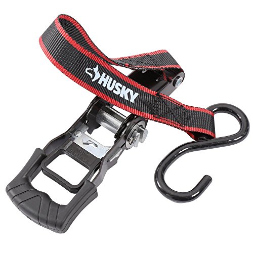 Husky 12FT x 1IN Ratchet Tie-Down Straps - 4 Pack