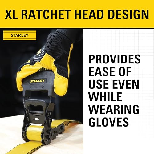 Stanley 1.5" x 16' Ratchet Tie Down Straps