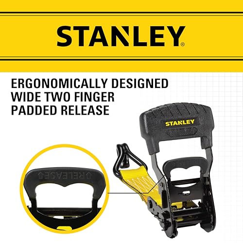 Stanley 1.5" x 16' Ratchet Tie Down Straps