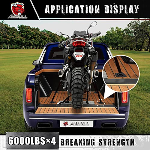 Ambull D-Ring Tie Down Anchors - 4 Pack