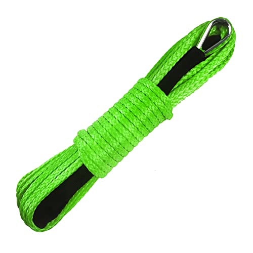50 ft Synthetic Winch Line Cable Rope - Green