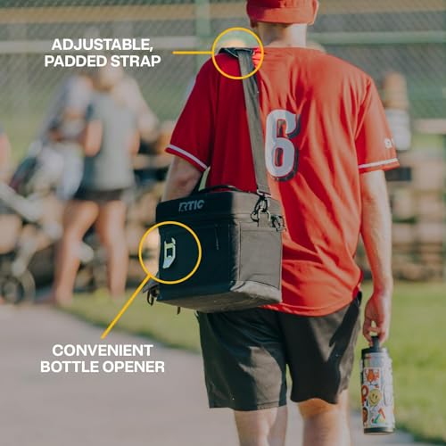 RTIC 8 Can Soft-Sided Cooler - Black