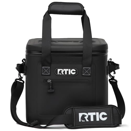 RTIC 12 Soft Cooler - Black Insulated Design