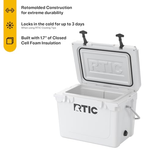 RTIC 20 QT Portable Insulated Cooler Box