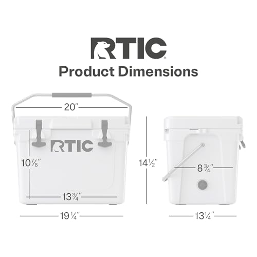 RTIC 20 QT Portable Insulated Cooler Box