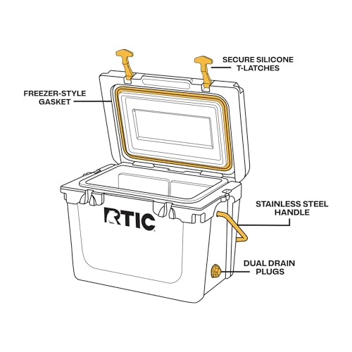 RTIC 20 QT Portable Insulated Cooler Box