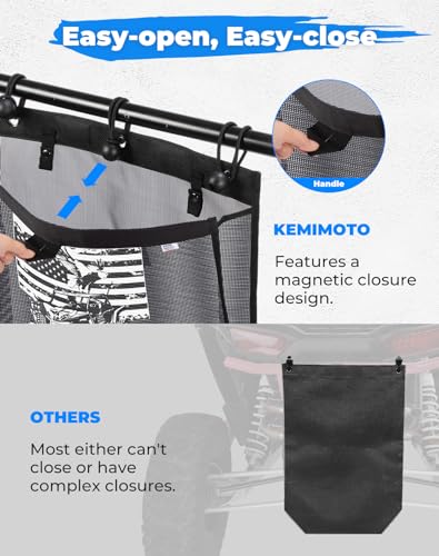 KEMIMOTO Universal Mesh Trash Bag for UTVs