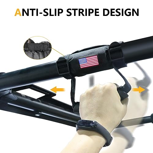 UTV ATV Roll Bar Grab Handles with US Flag