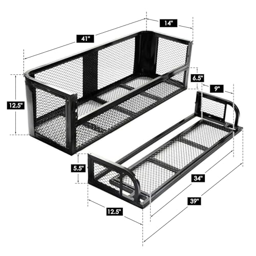 Heavy-Duty Universal ATV/UTV Cargo Basket Rack