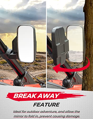 Universal UTV Side Mirrors for Roll Cages