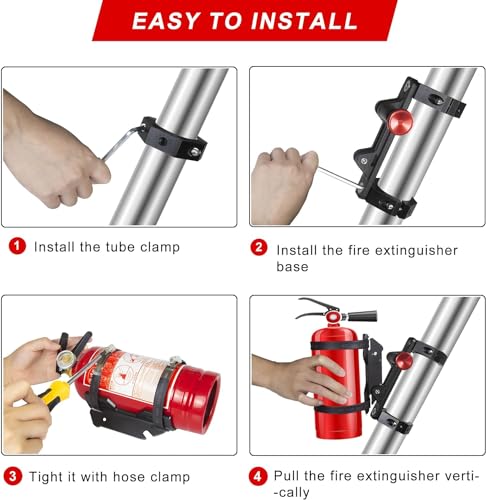 Adjustable UTV Fire Extinguisher Mount Kit