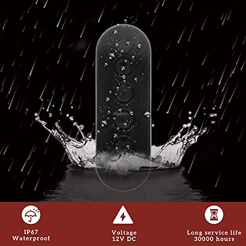 SAUTVS Smoked Black LED Tail Light for UTVs