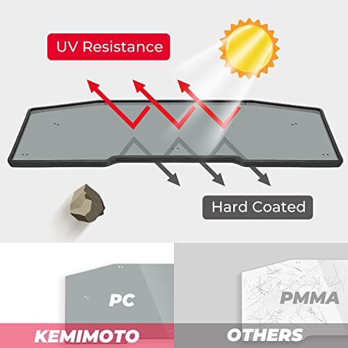 KEMIMOTO UTV Dark Tint Rear Windshield for Can Am