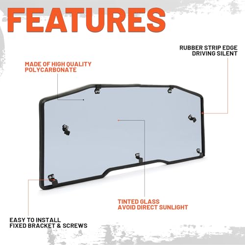 Kojem Rear Windshield for Can-Am Defender 2016-2023