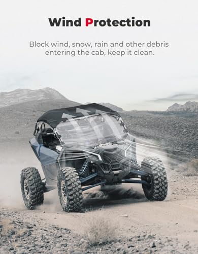 KEMIMOTO X3 Hard Coated Full Windshield for Can-Am