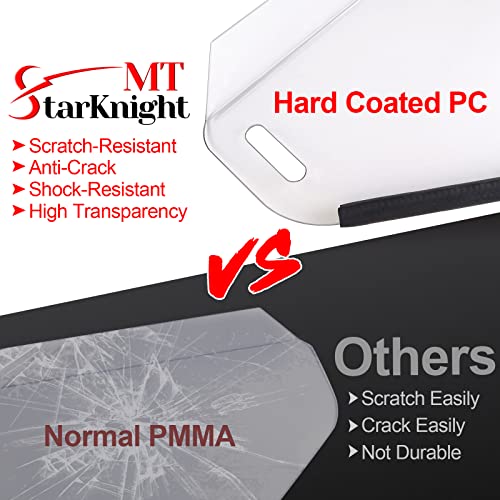 StarknightMT Maverick X3 Scratch-Resistant Half Windshield