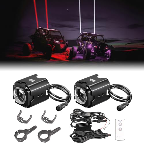 KEMIMOTO LED Whip Lights with Tube Clamp Kit