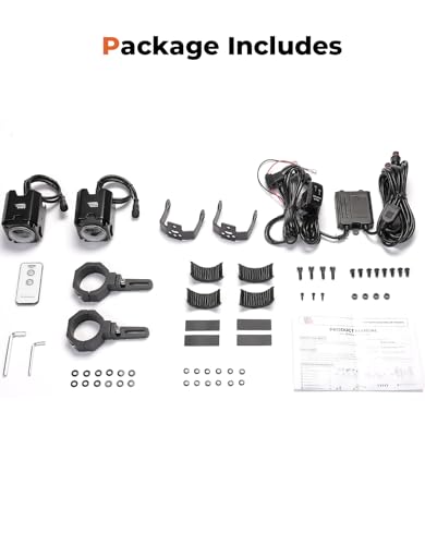 KEMIMOTO LED Whip Lights with Tube Clamp Kit