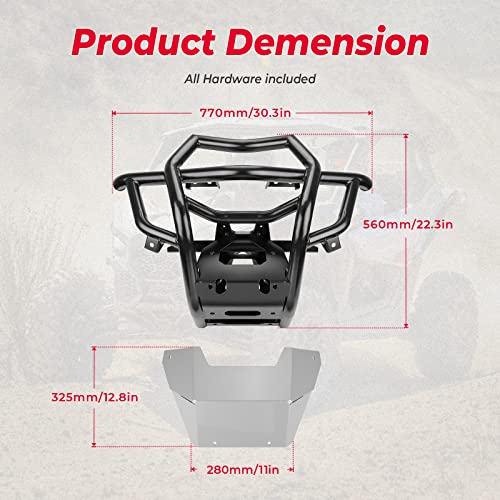 KEMIMOTO Heavy Duty Front Bumper for Can-Am X3