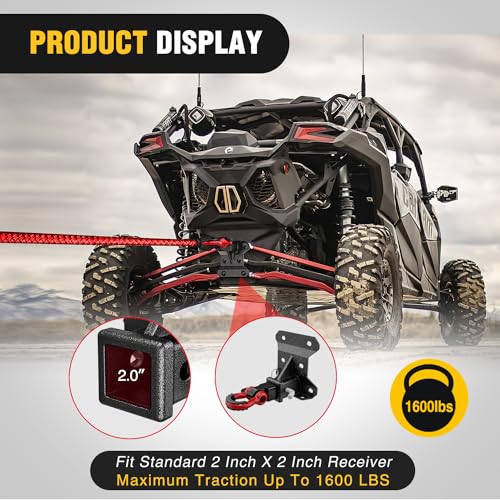 Nilight 2" Rear Bumper Tow Hitch Receiver