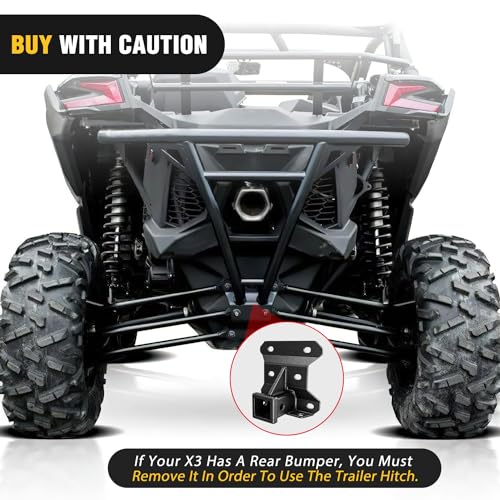 Nilight 2" Rear Bumper Tow Hitch Receiver