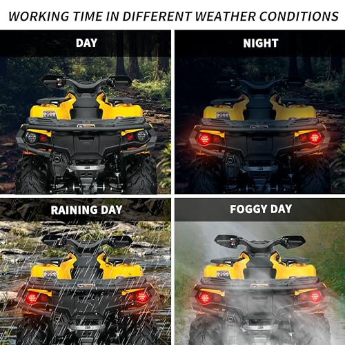 SAUTVS Smoked LED Taillights for Can-Am Outlander