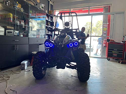 Bling Lights 4x Blue LED Halo Rings for Can-Am