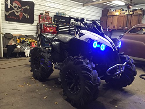 Bling Lights 4x Blue LED Halo Rings for Can-Am