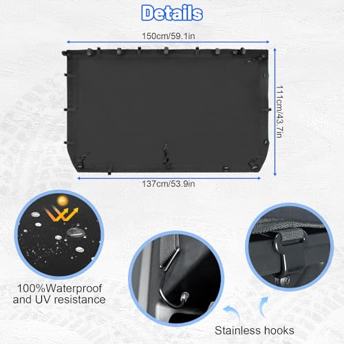 Waterproof UTV Tonneau Cover for Polaris Ranger