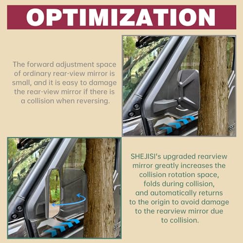Polaris Ranger Door-Mounted Side View Mirrors