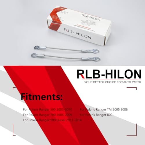 Polaris Ranger Tailgate Cable & Lift Support Straps