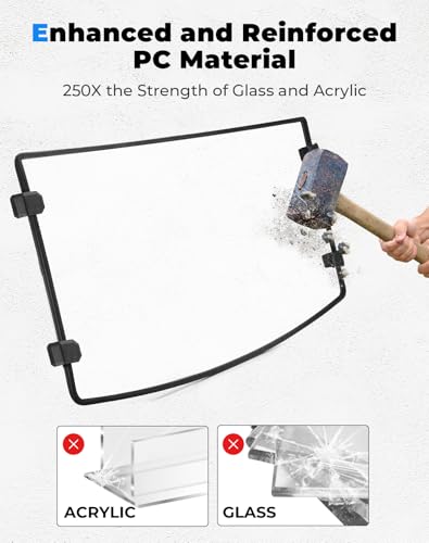 KEMIMOTO Scratch-Resistant Windshield for Polaris Ranger