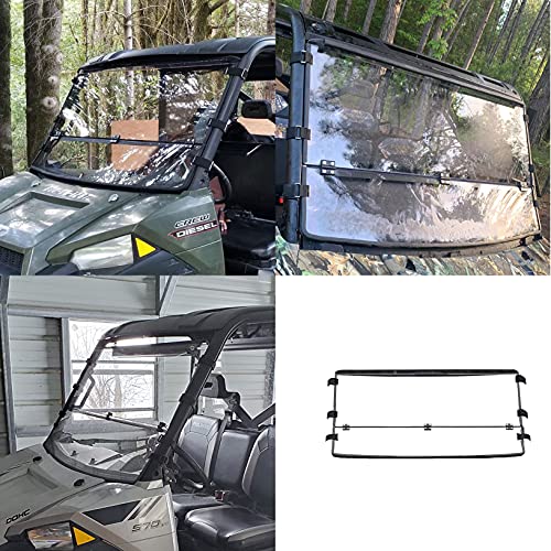 Scratch-Resistant Front Folding Windshield for Polaris Ranger