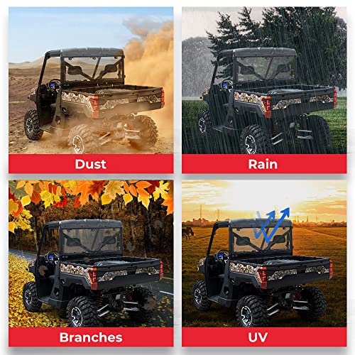 KEMIMOTO Tool-Free Rear Window for Polaris Ranger