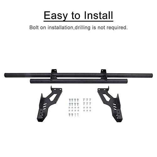 Ranger XP 1000 Rear Bumper Brushguard - Wrinkle Black