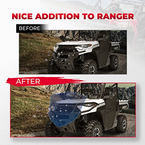 KEMIMOTO Front Bumper Brush Guard for Polaris Ranger